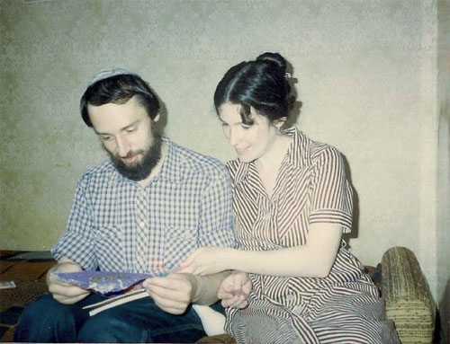 With Anya, my fiancée, soon after my release from imprisonment, 1986